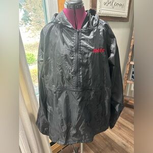 D.A.R.E. Hooded Nylon Windbreaker Size XXL Black Made In USA
